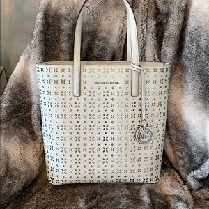 Micheal Kors white eden purse